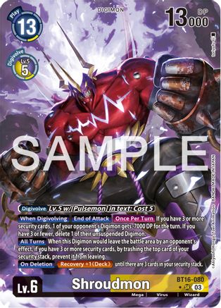 Shroudmon (Alternate Art) (BT16-080) - Beginning Observer Foil