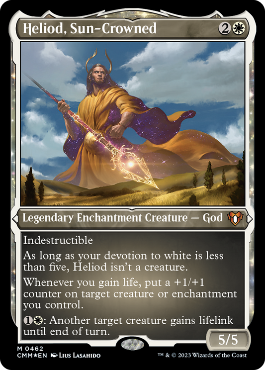 Heliod, Sun-Crowned (CMM-462) - Commander Masters: (nyxtouched) Etched Foil
