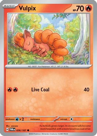 Vulpix 26 - SV06 Twilight Masquerade Reverse Holofoil