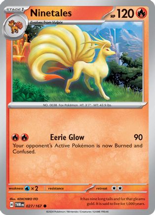 Ninetales 27 - SV06 Twilight Masquerade Reverse Holofoil