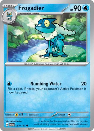 Frogadier 57 - SV06 Twilight Masquerade Reverse Holofoil