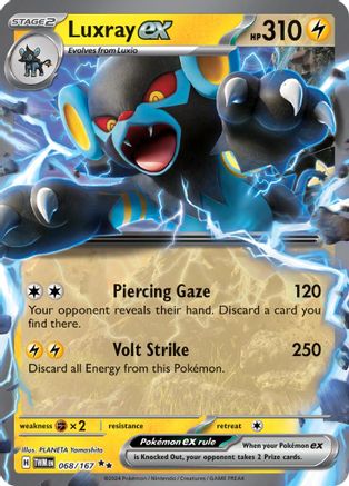 Luxray ex - 068/167 68 - SV06 Twilight Masquerade Holofoil