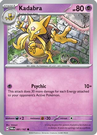 Kadabra 81 - SV06 Twilight Masquerade Reverse Holofoil