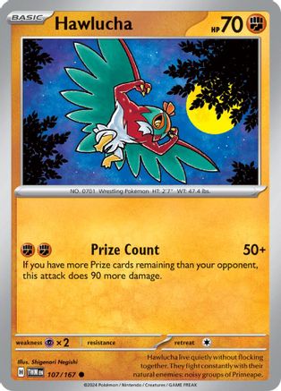 Hawlucha 107 - SV06 Twilight Masquerade Reverse Holofoil