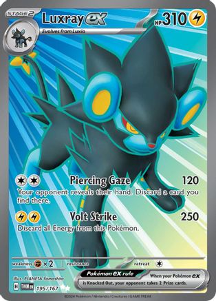 Luxray ex - 195/167 195 - SV06 Twilight Masquerade Holofoil