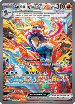 Greninja ex - 214/167 214 - SV06 Twilight Masquerade Holofoil