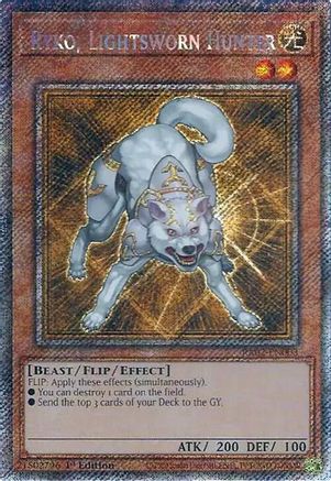 Ryko, Lightsworn Hunter (Platinum Secret Rare) (RA02-EN003) - 25th Anniversary Rarity Collection II 1st Edition