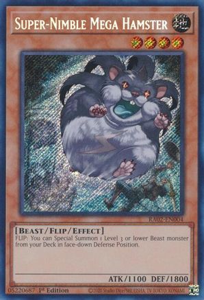 Super-Nimble Mega Hamster (Secret Rare) (RA02-EN004) - 25th Anniversary Rarity Collection II 1st Edition