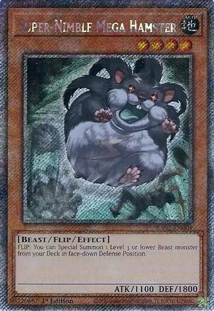 Super-Nimble Mega Hamster (Platinum Secret Rare) (RA02-EN004) - 25th Anniversary Rarity Collection II 1st Edition