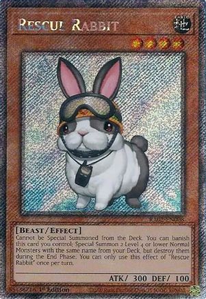 Rescue Rabbit (Platinum Secret Rare) (RA02-EN008) - 25th Anniversary Rarity Collection II 1st Edition