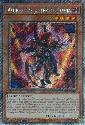 Aluber the Jester of Despia (Platinum Secret Rare) (RA02-EN016) - 25th Anniversary Rarity Collection II 1st Edition