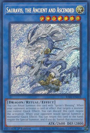 Sauravis, the Ancient and Ascended (Secret Rare) (RA02-EN019) - 25th Anniversary Rarity Collection II 1st Edition