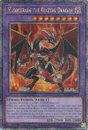 Masquerade the Blazing Dragon (Quarter Century Secret Rare) (RA02-EN022) - 25th Anniversary Rarity Collection II 1st Edition