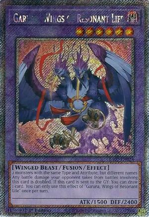 Garura, Wings of Resonant Life (Platinum Secret Rare) (RA02-EN024) - 25th Anniversary Rarity Collection II 1st Edition