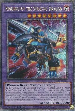 Rindbrumm the Striking Dragon (Quarter Century Secret Rare) (RA02-EN025) - 25th Anniversary Rarity Collection II 1st Edition