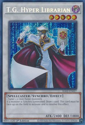 T.G. Hyper Librarian (Secret Rare) (RA02-EN027) - 25th Anniversary Rarity Collection II 1st Edition