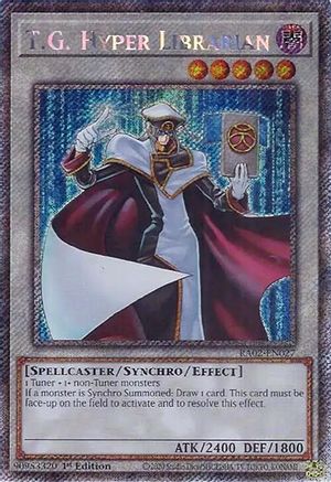 T.G. Hyper Librarian (Platinum Secret Rare) (RA02-EN027) - 25th Anniversary Rarity Collection II 1st Edition