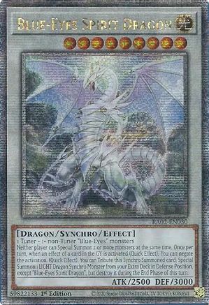 Blue-Eyes Spirit Dragon (Quarter Century Secret Rare) (RA02-EN030) - 25th Anniversary Rarity Collection II 1st Edition