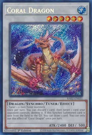 Coral Dragon (Secret Rare) (RA02-EN031) - 25th Anniversary Rarity Collection II 1st Edition