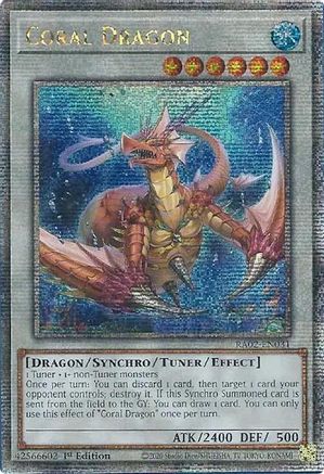 Coral Dragon (Quarter Century Secret Rare) (RA02-EN031) - 25th Anniversary Rarity Collection II 1st Edition