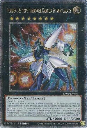 Number 38: Hope Harbinger Dragon Titanic Galaxy (Quarter Century Secret Rare) (RA02-EN036) - 25th Anniversary Rarity Collection II 1st Edition
