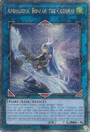 Apollousa, Bow of the Goddess (Alternate Art) (Quarter Century Secret Rare) (RA02-EN040) - 25th Anniversary Rarity Collection II 1st Edition