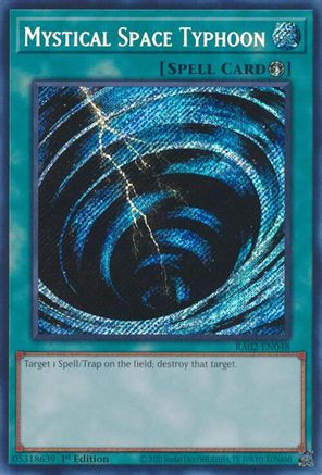 Mystical Space Typhoon (Secret Rare) (RA02-EN048) - 25th Anniversary Rarity Collection II 1st Edition