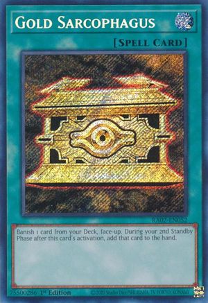 Gold Sarcophagus (Secret Rare) (RA02-EN052) - 25th Anniversary Rarity Collection II 1st Edition