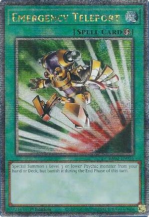 Emergency Teleport (Quarter Century Secret Rare) (RA02-EN053) - 25th Anniversary Rarity Collection II 1st Edition