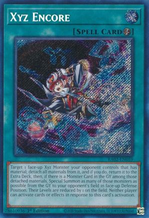 Xyz Encore (Secret Rare) (RA02-EN059) - 25th Anniversary Rarity Collection II 1st Edition