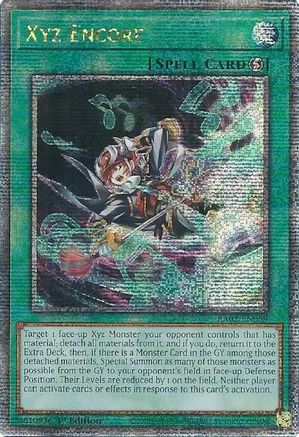 Xyz Encore (Quarter Century Secret Rare) (RA02-EN059) - 25th Anniversary Rarity Collection II 1st Edition