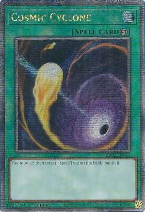 [Consignment] Cosmic Cyclone (Quarter Century Secret Rare) (RA02-EN061) - 25th Anniversary Rarity Collection II 1st Edition