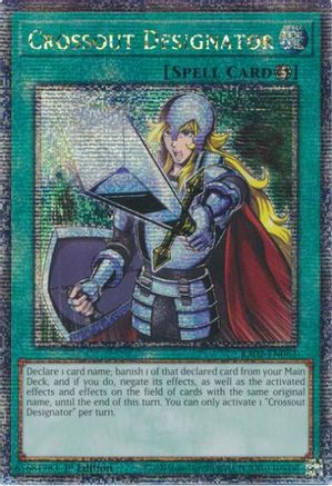 [Consignment] Crossout Designator (Quarter Century Secret Rare) (RA02-EN063) - 25th Anniversary Rarity Collection II 1st Edition