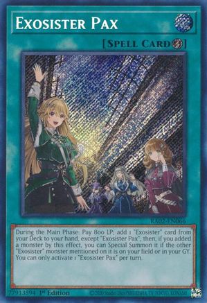 Exosister Pax (Secret Rare) (RA02-EN066) - 25th Anniversary Rarity Collection II 1st Edition