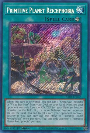 Primitive Planet Reichphobia (Secret Rare) (RA02-EN067) - 25th Anniversary Rarity Collection II 1st Edition