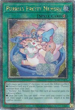 Purrely Pretty Memory (Quarter Century Secret Rare) (RA02-EN072) - 25th Anniversary Rarity Collection II 1st Edition