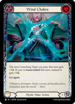 Wind Chakra (Blue) (MST056) - Part the Mistveil Rainbow Foil