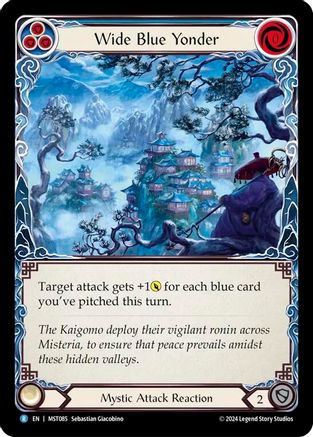 Wide Blue Yonder (MST085) - Part the Mistveil Rainbow Foil