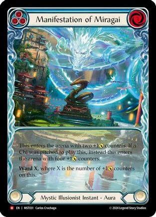 Manifestation of Miragai (Extended Art) (MST031) - Part the Mistveil Rainbow Foil