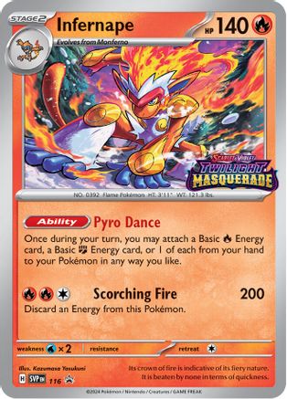 Infernape Promo Stamped