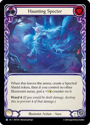 Haunting Specter (Red) (MST140) - Part the Mistveil Rainbow Foil