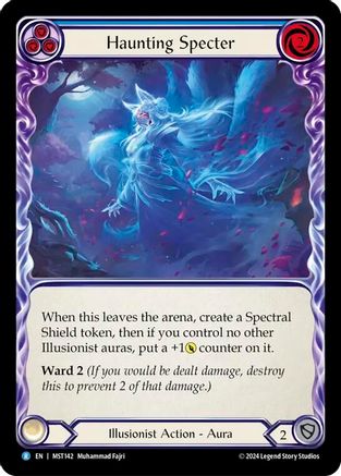 Haunting Specter (Blue) (MST142) - Part the Mistveil Rainbow Foil