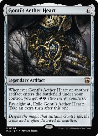 Gonti's Aether Heart (Ripple Foil) (M3C-294) - Modern Horizons 3 Commander Foil