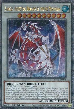 Lancea, Ancestral Dragon of the Ice Mountain (Quarter Century Secret Rare) (BLTR-EN005) - Battles of Legend: Terminal Revenge 1st Edition