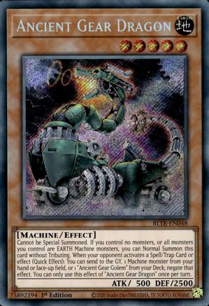 Ancient Gear Dragon (BLTR-EN048) - Battles of Legend: Terminal Revenge 1st Edition