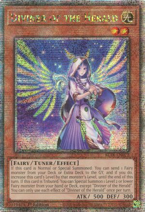 Diviner of the Herald (Quarter Century Secret Rare) (BLTR-EN072) - Battles of Legend: Terminal Revenge 1st Edition