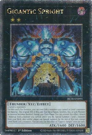 Gigantic Spright (Quarter Century Secret Rare) (BLTR-EN091) - Battles of Legend: Terminal Revenge 1st Edition