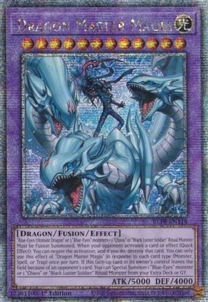 Dragon Master Magia (Quarter Century Secret Rare) (BLTR-EN118) - Battles of Legend: Terminal Revenge 1st Edition