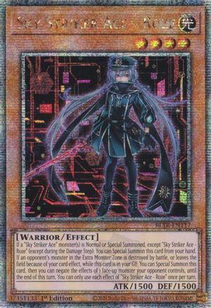 Sky Striker Ace - Roze (Alternate Art) (Quarter Century Secret Rare) (BLTR-EN117) - Battles of Legend: Terminal Revenge 1st Edition