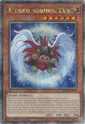 Winged Kuriboh LV6 (Quarter Century Secret Rare) (BLTR-EN001) - Battles of Legend: Terminal Revenge 1st Edition